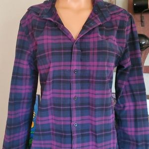 Old Navy purple flannel